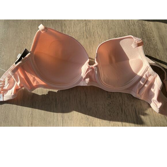 Frederick's of Hollywood Amira Light Pink Padded Push Up Bra - 36C - Picture 4 of 4